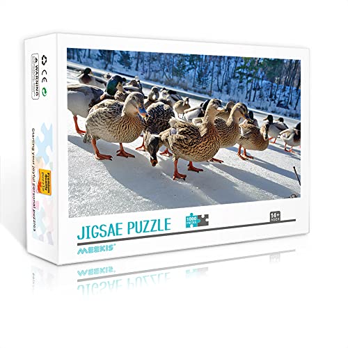 Puzzle für Erwachsene 1000 Teile Ente Puzzle DIY Spielzeug Geschenk klassisches Spiel Puzzle 75x50cm Erwachsene und Kinder intellektuelle Herausforderung Puzzle von BBVNFLIR