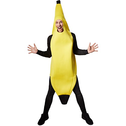 dressforfun Kostüm Banane Bananenkostüm | Super lustiges, ärmelloses, längeres Oberteil | Stabiles Material | Cooles und ulkiges Kostüm (L | Nr. 301626) von tectake