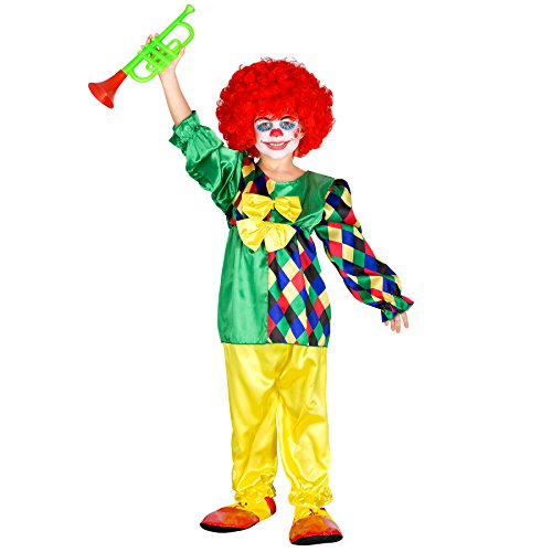 dressforfun Mädchenkostüm Clowni Mimmi | Perfekte Clown-Verkleidung für Mädchen (5-6 Jahre | Nr. 300793) von tectake