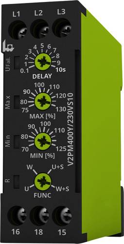 Tele Überwachungsrelais 230 - 400 V/AC 1 Wechsler V2PM400Y/230VS10 1St. von tele