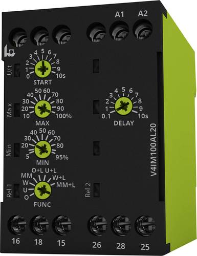 Tele Überwachungsrelais 24, 24 - 240, 240 V/DC, V/AC 2 Wechsler V4IM100AL20 24-240V AC/DC 1St. von tele