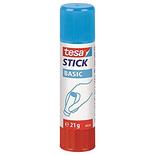 TESA BASIC Stick - Klebstoffe und Klebstoffe (Weiß, 21 g, 1 Stück) von tesa