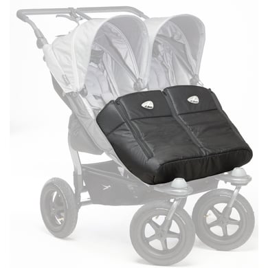 tfk Fußdecke Duo für Kinderwagen Schwarz von tfk