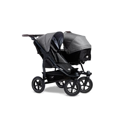 tfk Geschwisterwagen Duo 2 mit Luftrad-Set Premium Grau von tfk