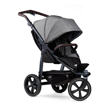 tfk Sportkinderwagen Mono 2 mit Luftkammerrad Set premium grau von tfk