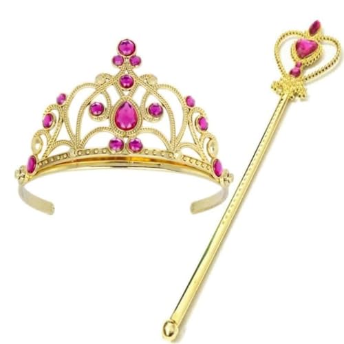 thematys Prinzessin Königin Haarschmuck | Krone | Tiara | Diadem | Crown | Princess | Haarband | Mädchen | Kinder | Erwachsene | Accessoire | Fasching | Karneval | Kinder-Geburtstag (Style002) von thematys