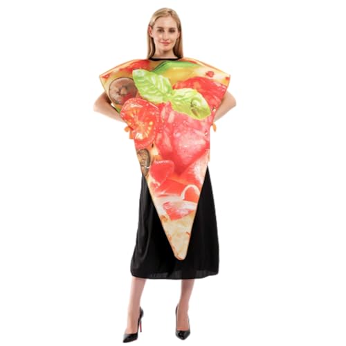 thematys lustiges Themen Kostüm Verkleidung | Karneval | Mottowoche | Fasching | Halloween | Einheitsgröße 160-185cm (Pizza #1) von thematys