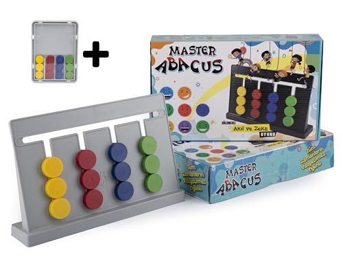 Thinkmaster Abakus Gedächtnisspiel - Abakus für Kinder für Kinder ab 3 Jahren - Lernspielzeug - Master Abakus Rubik Montessori Intelligenzspiel mit Farb-Algorithmus-Erstellung von thinkmaster