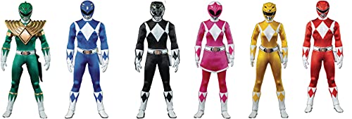 ThreeZero - Mighty Morphin Power Rangers Actionfigur im Maßstab 1/6, 6er-Pack (Netz), Mehrfarbig, 30,5 cm große Figuren von threezero