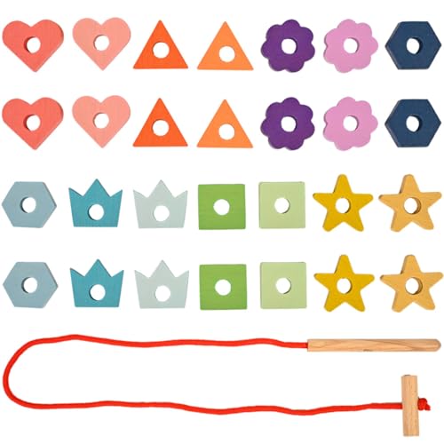 Tickit 73564 Rainbow Wooden Lacing Shapes Tickit 73564 Rainbow Wooden Lacing Shapes von tickit