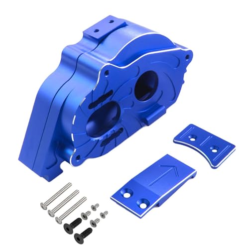 tieedhfu 1 stücke CNC Komplette Getriebe Gehäuse Aluminium Legierung Für 1/8 Monster Trucks RC Auto Zubehör Ersatzteile, Blau von tieedhfu