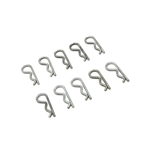 tieedhfu 10 Stück RC Karosserie Clips Stifte für 1/32 1/28 1/24 1/18 1/16 RC Autoteile Langlebige und zuverlässige RC Karosserie Clips Stifte von tieedhfu