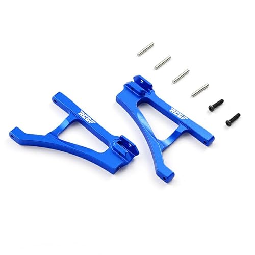 tieedhfu Aluminiumlegierung 1/16 Front Lower Suspension Arm für Slash On Road Fahrzeuge 2 Stück RC Autozubehör Ersatzteile, Dunkelblau von tieedhfu