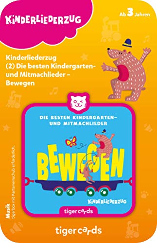 tigermedia tigercard Kinderliederzug Folge 2 Kindergarten und Mitmachlieder Bewegen tigerbox Hörbox Musikbox Hörspiel Hörbuch Kinderlieder Tanzen von tigermedia