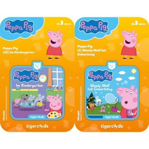 tigercard Peppa Pig Wutz Folge 20 Im Kindergarten und Peppa Wutz Folge 5 Wendy Wolf hat Geburtstag von tigermedia