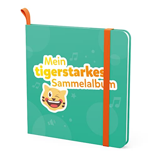 tigermedia Sammelalbum grün tigercards Zubehör tigerbox TOUCH inkl. Sticker und exklusiver Geschichte mit Schutzfolie kratzfest zur Aufbewahrung von tigermedia