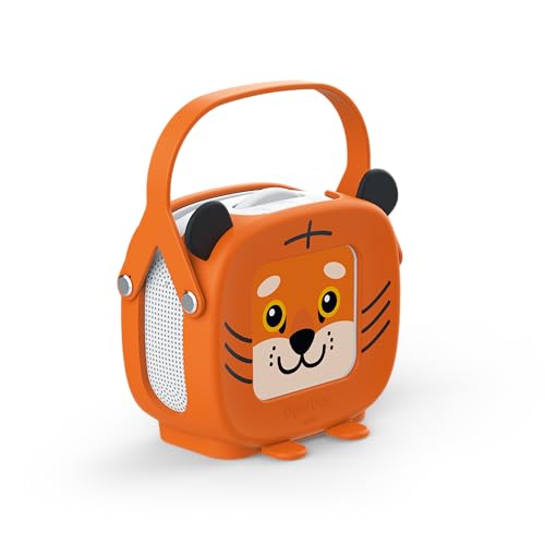 tigermedia tigerbox MINI Starterset Tiggi Tiger, Audio-Streamingbox für Kinder mit Lautstärkebegrenzung, Stereo, Einstellrad, Klinkenstecker, Tragehülle, Farbe orange, inkl. 4 Wochen tigertones Zugang tigermedia tigerbox MINI Starterset Tiggi Tiger, Audio-Streamingbox für Kinder mit Lautstärkebegrenzung, Stereo, Einstellrad, Klinkenstecker, Tragehülle, Farbe orange, inkl. 4 Wochen tigertones Zugang von tigermedia