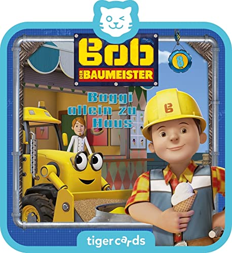 tigermedia tigercard Bob der Baumeister Folge 8 Baggi allein zu Haus Kita Geschenk tigerbox Hörbox Hörspiel Kassetten CD Hörbücher Kindermusik von tigermedia