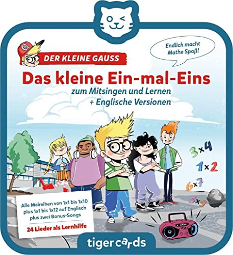 tigermedia tigercard Der kleine Gauss Ein-Mal-Eins Songs Kinderlieder Lernen Schule Mathe tigerbox Musikbox tragbarer Lautsprecher Hörspiele Hörbuch von tigermedia