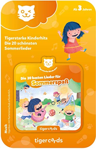 tigermedia tigercard Die 20 schönsten Sommerlieder Kinder Spaß Draußen Meer Urlaub mit Kind tigerbox Hörbox Hörspiele Hörbücher Kindermusik von tigermedia