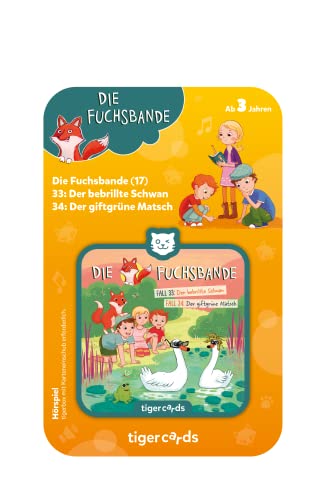 tigermedia tigercard Die Fuchsbande Folge 17 Der bebrillte Schwan Der giftgrüne Matsch Abenteuer Kinder tigerbox Hörbox Hörspiele Hörbücher Musik von tigermedia