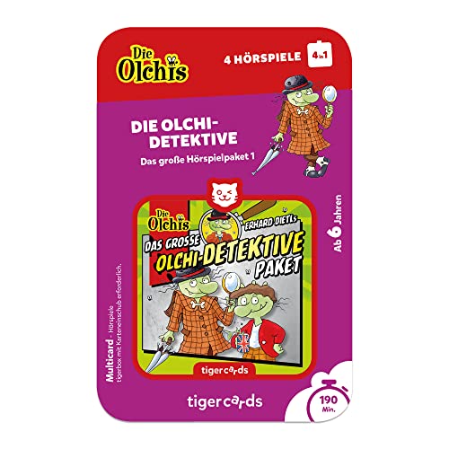 tigermedia tigercard Die Olchis Detektive Hörspiele Abenteuer tigerbox WLAN Player Hörbox Geschenk Taufe Einschulung Geburtstag Mädchen Jungen Kids von tigermedia