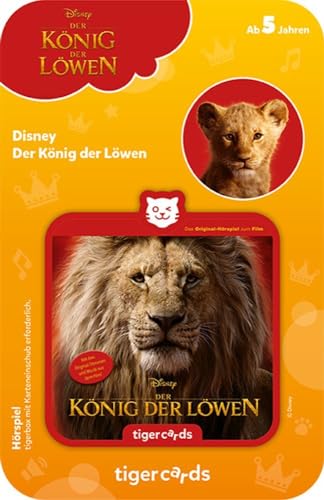 tigermedia tigercard Disney König der Löwen beste Kinder Hörspiele tigerbox Hörbox Kassetten Box Hörbücher Lieder Geschenkidee Taufe Einschulung von tigermedia