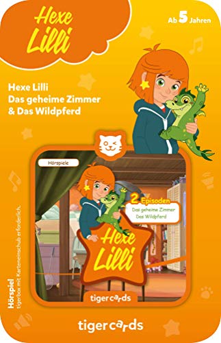 tigermedia tigercard Hexe Lilli Das geheime Zimmer Das Wildpferd Zauberei Pferde Mädchen Geschichten tigerbox Musikbox Hörspiel Hörbücher Musik, Gelb von tigermedia