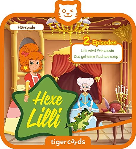 tigermedia tigercard Hexe Lilli Folge Lilli wird Prinzessin Das geheime Kuchenrezept tigerbox Hörbox Geschenkidee Kinder Mädchen Hörspiele Zauberei von tigermedia