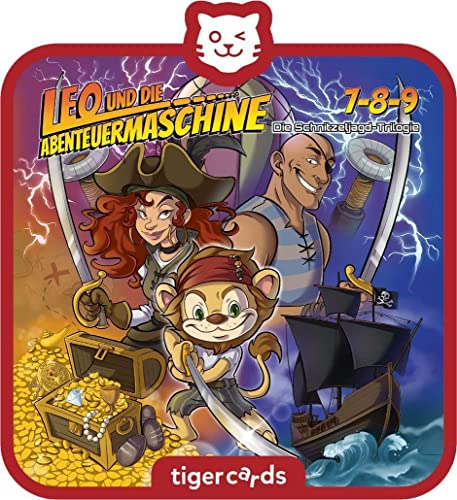 tigermedia tigercard Leo und die Abenteuermaschine Folge 7 8 9 Die Schnitzeljagt Trilogie tigerbox Hörspielbox Kinderunterhaltung Hörbuch Lieder von tigermedia