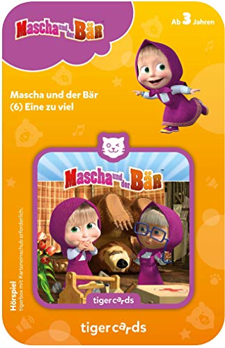 tigermedia tigercard Mascha und der Bär Folge 6 Eine zu Viel Märchen Kleinkinder Geschenkidee Zahnfee tigerbox Hörspielbox Hörbücher Kindermusik von tigermedia