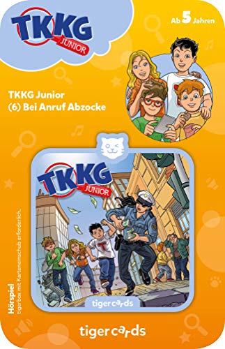 tigermedia tigercard TKKG Junior Folge 6 Bei Anruf Abzocke Detektiv Spannung Kinder tigerbox Hörspielbox Audioplayer Hörspiele Hörbücher Lieder, Bei Anruf Abzocke (TKKG Junior) von tigermedia