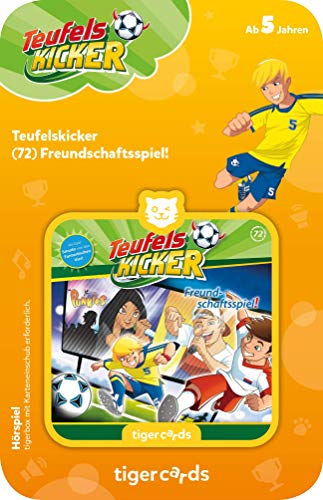 tigermedia tigercard Teufelskicker Folge 72 Freundschaftsspiel Fußball Kicker Jungs Geschichten tigerbox Hörbox Hörspiel Hörbücher Kindermusik von tigermedia