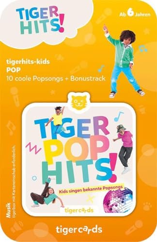 tigermedia tigercard tigerhits Tiger POP Hits Kinderlieder Tanzen Singen Spaß tigerbox Streamingbox Hörspiele Hörbücher Musik Geschenk Geburtstag von tigermedia