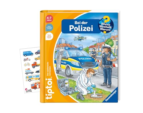 tiptoi Ravensburger Buch ab 4 Jahre | Wieso? Weshalb? Warum? Bei der Polizei + Fahrzeug-Kinder Sticker tiptoi Ravensburger Buch ab 4 Jahre | Wieso? Weshalb? Warum? Bei der Polizei + Fahrzeug-Kinder Sticker von tiptoi