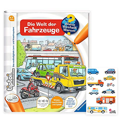 tiptoi Ravensburger Wieso? Weshalb? Warum? - Die Welt der Fahrzeuge + 1 Kinder-Sticker von tiptoi