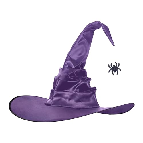 tongfeng Geraffte Hexenhüte | Halloween Hexenkostüm Horrific Crooked Hat für Erwachsene | Erwachsene Kostüm Zubehör für Halloween, Kostüm, Cosplay, Rolle, Parade von tongfeng