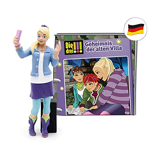 tonies Hörfigur für Toniebox, Die DREI !!! – Das Geheimnis der Alten Villa, Hörspiel für Kinder ab 8 Jahren, Spielzeit ca. 68 Minuten von tonies