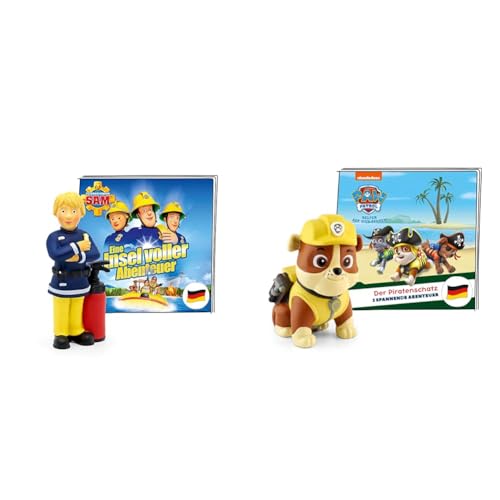 tonies Hörfigur für Toniebox, Feuerwehrmann Sam – Eine Insel voller Abenteuer & Hörfiguren für Toniebox, PAW Patrol – Der Piratenschatz von tonies