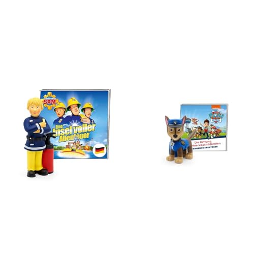 tonies Hörfigur für Toniebox, Feuerwehrmann Sam – Eine Insel voller Abenteuer & Hörfiguren für Toniebox, Paw Patrol – Die Rettung der Meeresschildkröten von tonies