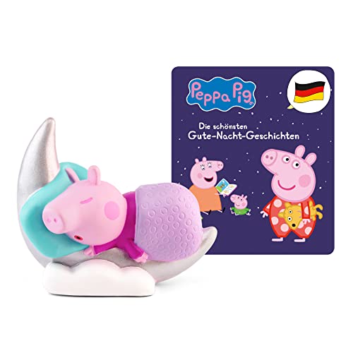 tonies Hörfigur für Toniebox, Peppa Wutz – Gute Nacht Geschichten, Hörspiel für Kinder ab 3 Jahren, Spielzeit ca. 41 Minuten von tonies