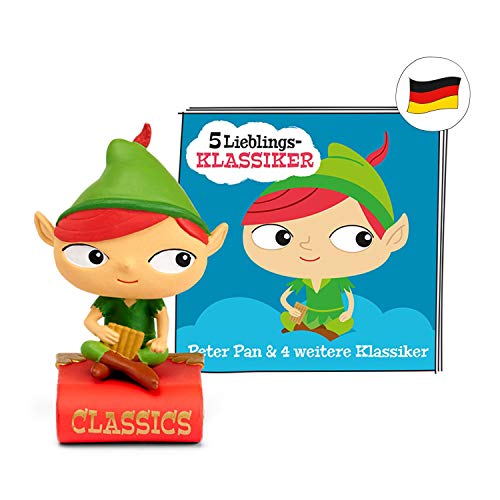 tonies Hörfiguren für Toniebox, 5 Lieblings-Klassiker – Peter Pan und 4 weitere Klassiker, Hörbuch für Kinder ab 3 Jahren, Spielzeit ca. 61 Minuten von tonies