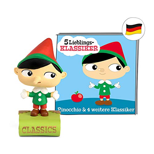 tonies Hörfiguren für Toniebox, 5 Lieblings-Klassiker – Pinocchio und 4 weitere Klassiker, Hörbuch für Kinder ab 3 Jahren, Spielzeit ca. 56 Minuten von tonies