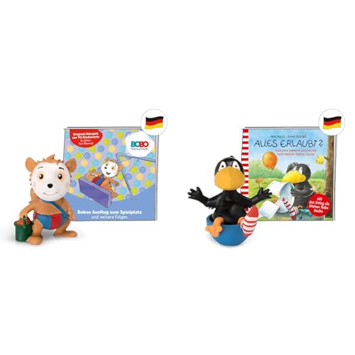 tonies Hörfiguren für Toniebox, Bobo Siebenschläfer & Hörfiguren für Toniebox, Rabe Socke – Alles erlaubt?, Hörspiel mit 2 Geschichten für Kinder ab 3 Jahren, Spielzeit ca. 40 Minuten von tonies