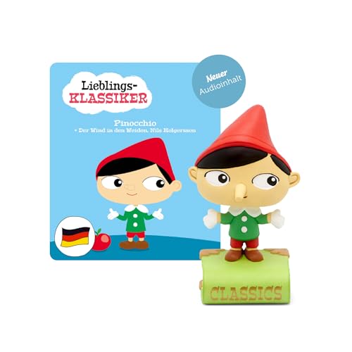 tonies Hörfiguren für Toniebox, Lieblings-Klassiker – Pinocchio und 2 weitere, Hörbuch für Kinder ab 3 Jahren, Spielzeit ca. 75 Minuten von tonies