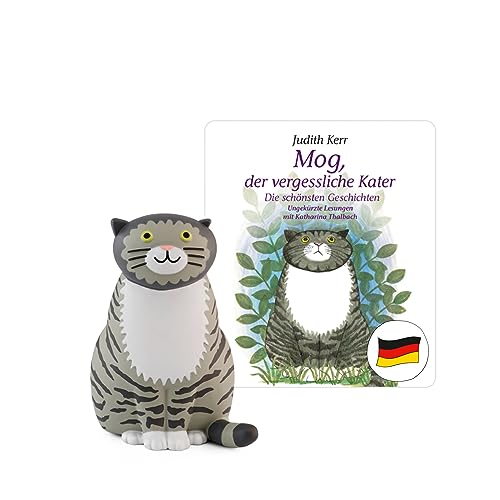 tonies Hörfiguren für Toniebox, Mog, der vergessliche Kater – Die schönsten Geschichten, Hörbuch mit 4 Geschichten für Kinder ab 3 Jahren, Spielzeit ca. 34 Minuten von tonies