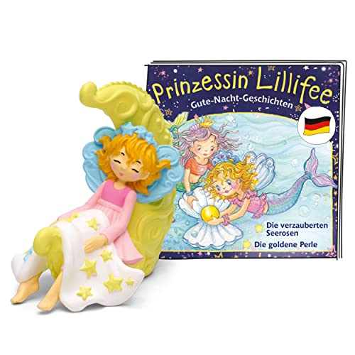 tonies Hörfiguren für Toniebox, Prinzessin Lillifee Gute-Nacht-Geschichten – Die verzauberten Seerosen/Die goldene Perle, Hörspiel mit Liedern für Kinder ab 3 Jahren, Spielzeit ca. 50 Minuten von tonies