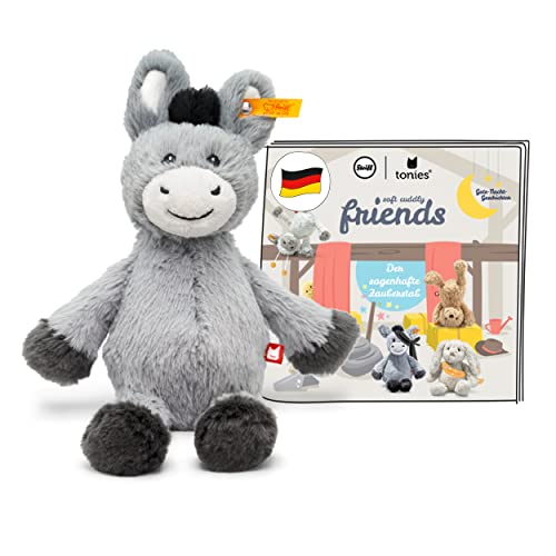 tonies Hörfiguren für Toniebox, Steiff Soft Cuddly Friends mit Hörspiel – Dinkie Esel, Gute Nacht Geschichten für Kinder ab 3 Jahren von tonies