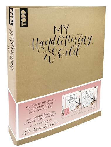 My Handlettering World Ringbuch DIN A4: Kraftpapier-Ringbuch zum individuellen Gestalten mit 8 Trennblättern von Frech