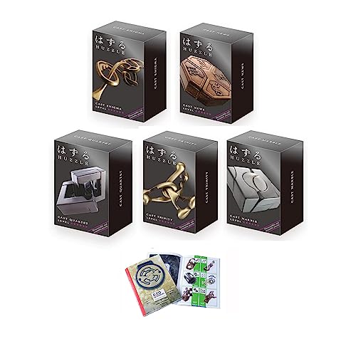 Cast Huzzle Puzzle Mega-Set: Trinity, Marble, Enigma, Quartet, News mit Produktflyer - Mega-Set von GICO